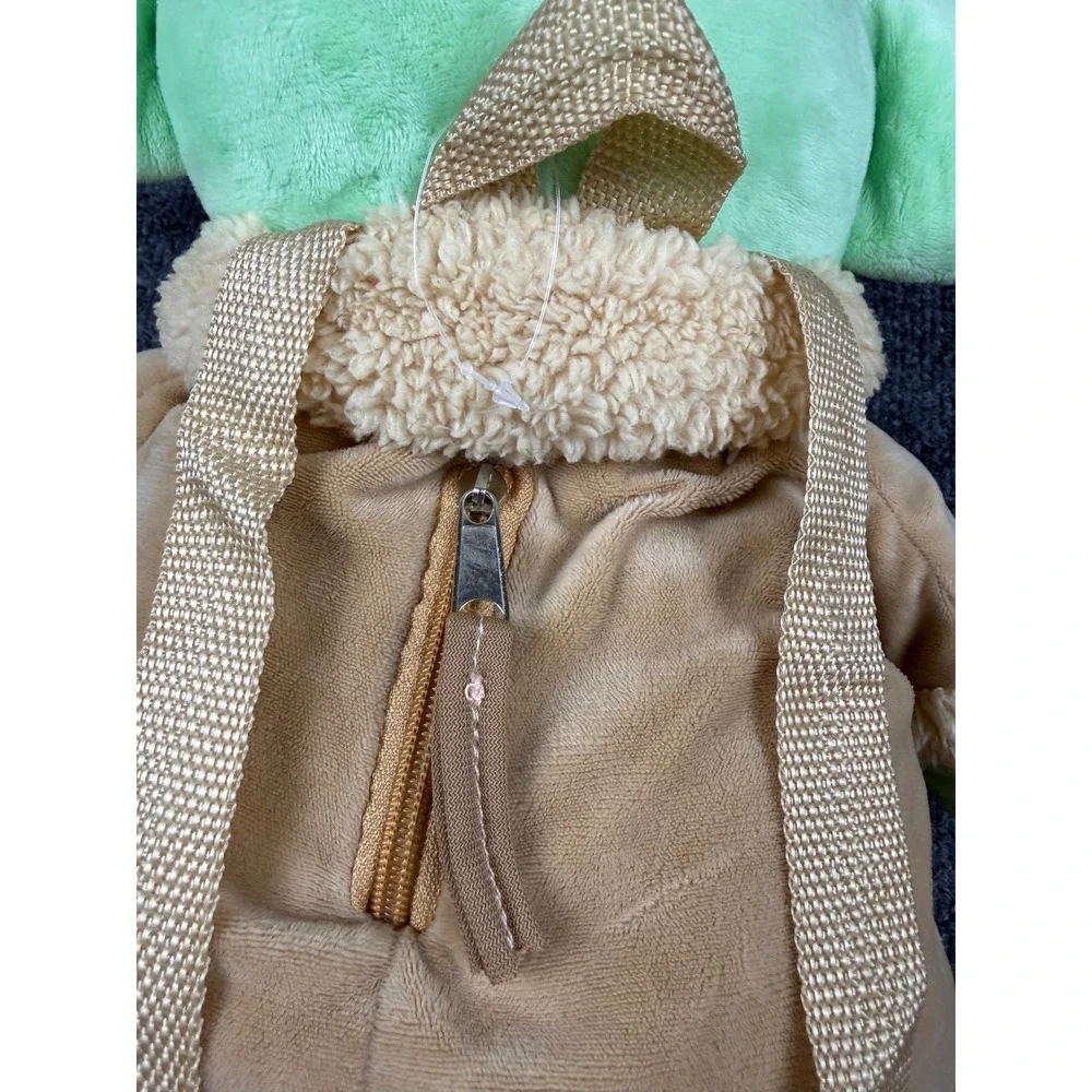 Star Wars Mandalorian Grogu Plush Backpack The Child Bioworld Green Tan 12